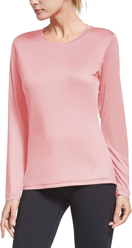 Women'S Long Sleeve Running Shirts Quick Dry Athletic Workout Tops