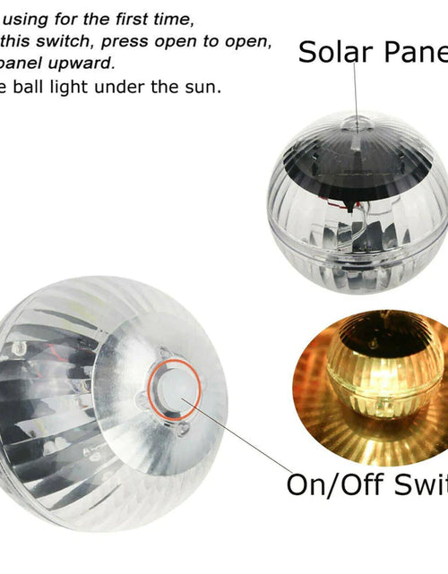 Load image into Gallery viewer, Outdoor Solar LED Floating Light Garden Pond Pool Lamp Rotating RGB Color Change
