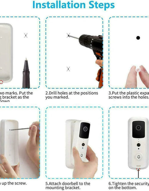 Load image into Gallery viewer, Wifi Ring Doorbell 1080P HD Security Camera Wireless Door Bell Camera with Chime
