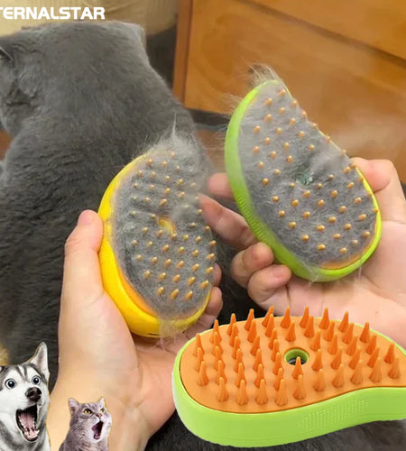 Cat Dog Steamy Brush Steam Brush Electric Sprayer for Massage Pet Grooming Tool Shedding 3 in 1 Electric Sprays Massage Combs