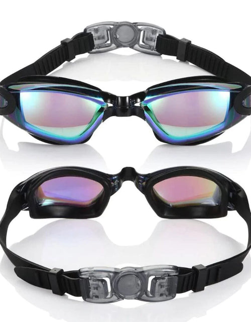 Load image into Gallery viewer, Clear Comfortable Swimming Goggles UV- Anti-Fog Swim Glasses Mirror Adult &amp; Kids
