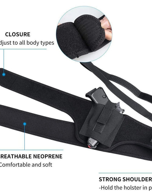Load image into Gallery viewer, Tactical Concealed Carry Shoulder Waist Pistol Hand Gun Holder Holster Pouch US
