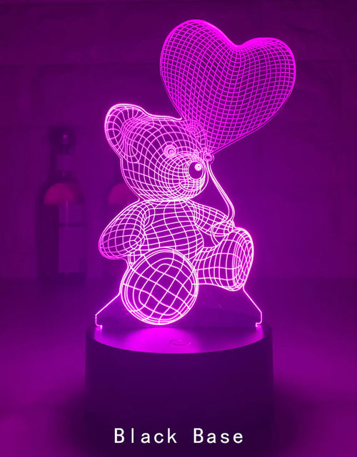 Load image into Gallery viewer, 3D Lamp Acrylic USB LED Night Lights Neon Sign Lamp Xmas Christmas Decorations for Home Bedroom Birthday Decor Valentines Day Gifts
