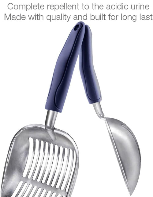 Load image into Gallery viewer, Cat Litter Scoop, Aluminum Alloy Sifter, Kitty Metal Scooper, Deep Shovel, Long Handle, Poop Sifting, Kitten Pooper Lifter, Durable, Heavy Duty, for Litter Box
