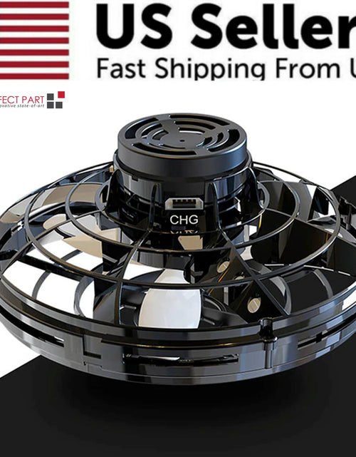 Load image into Gallery viewer, Flying Fidget Spinner Drone Ball UFO Stress Focus Hand Fun Toy LED Kids &amp; Adults
