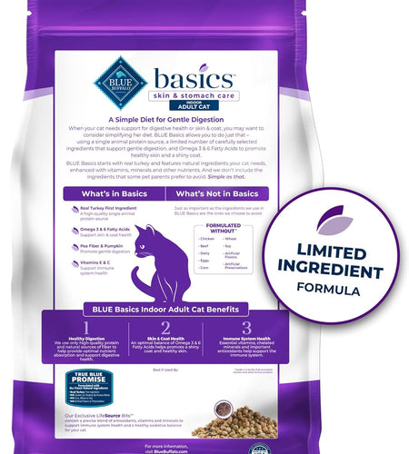 Basics Limited Ingredient Diet Grain Free, Natural Indoor Adult Dry Cat Food