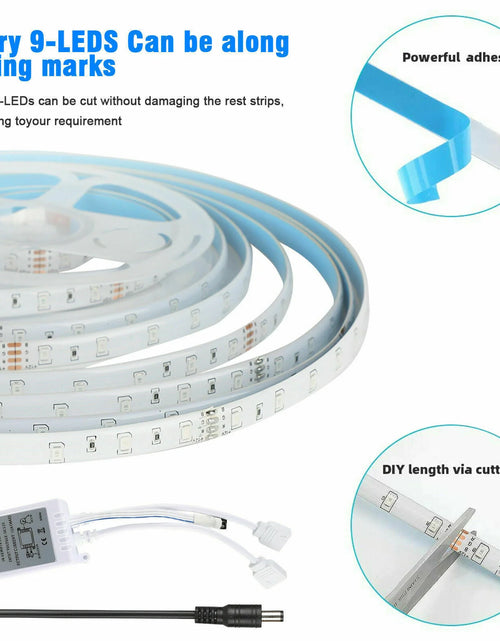 Load image into Gallery viewer, 32FT LED SMD Strip Light Flexible 3528 RGB Remote Fairy Lights Room TV Party Bar
