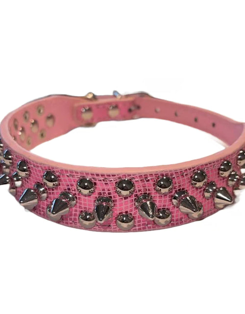 Load image into Gallery viewer, Spiked Studded Leather Dog Collar Rivets Pet Small Large Cat Pit Bull Adjustable
