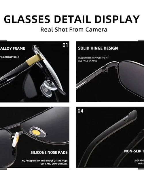 Load image into Gallery viewer, Mens Polarized Pilot Sunglasses Outdoor Driving UV400 Sun Glasses Sport Eyewear
