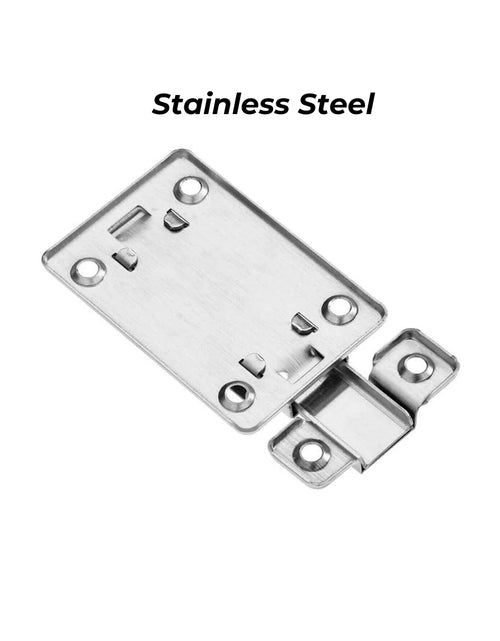 Load image into Gallery viewer, 2Pcs Stainless Steel Latch Sliding Silver Doors Lock Keyless Door Bolt for Doors
