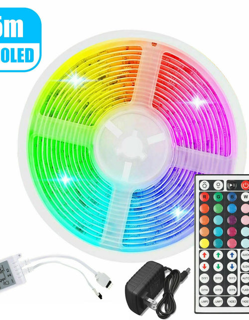 Load image into Gallery viewer, 32FT LED SMD Strip Light Flexible 3528 RGB Remote Fairy Lights Room TV Party Bar
