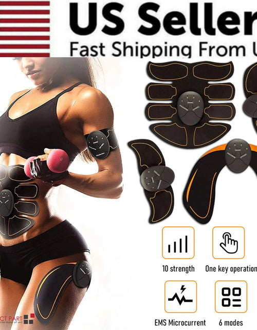 Load image into Gallery viewer, EMS Abdominal Muscle Toning Trainer ABS Stimulator Toner Fitness Binder Gym Belt
