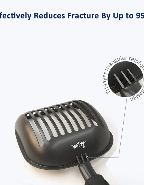 Load image into Gallery viewer, Cat Litter Scoop, Non Stick Plated Aluminum Alloy Sifter, Kitty Metal Scooper, Deep Shovel, Long Handle, Poop Sifting, Kitten Pooper Lifter, Coated Black Body with Black Handle
