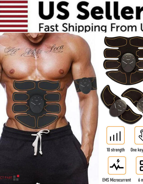 Load image into Gallery viewer, EMS Abdominal Muscle Toning Trainer ABS Stimulator Toner Fitness Binder Gym Belt
