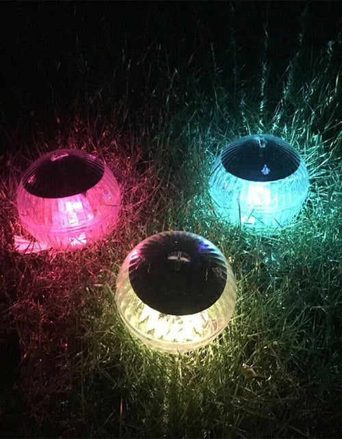 Load image into Gallery viewer, Outdoor Solar LED Floating Light Garden Pond Pool Lamp Rotating RGB Color Change
