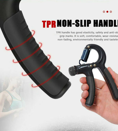 Hand Grip Adjustable Trainer Gripper Strengthener Gym Strength Exerciser Adjustable Heavy Gripper Fitness Hand Exerciser Grip Wrist Training Increase Strength Spring Finger Pinch Carpal Expander