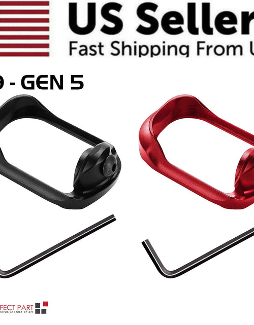 Load image into Gallery viewer, Anodized Aluminum Flared Magwell for Glock 19/17/22/24/31/34/35/37 Gen 1/2/3/4/5

