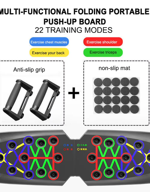 Load image into Gallery viewer, Foldable Push-Up Board 22 Modes at Home Push up Portable Abdominal Household Biceps Brachii Muscle Chest Training Equipment
