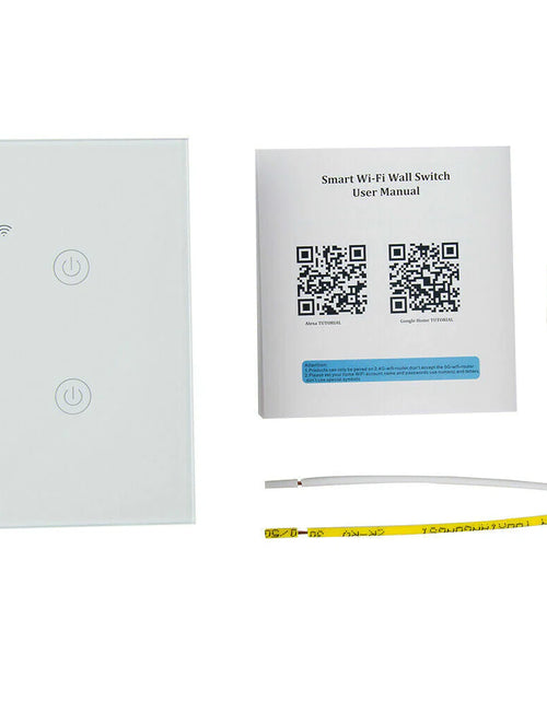 Load image into Gallery viewer, 1/2/3/4 Gang Wifi Smart Wall Touch Light Switch Glass Panel for Alexa/Google APP
