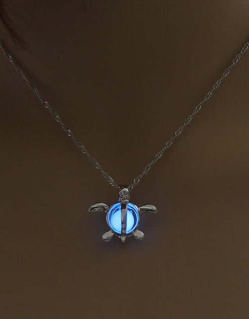 Load image into Gallery viewer, Fashion Moon Natural Glowing Stone Healing Necklace Women Gift Charm Luminous Pendant Necklace Jewelry
