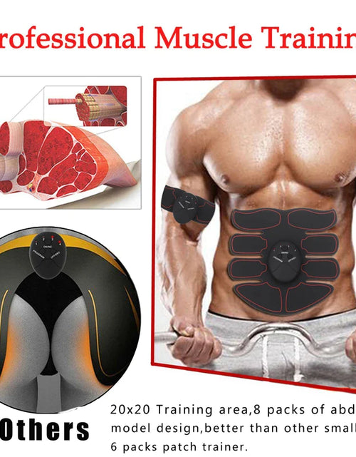 Load image into Gallery viewer, EMS Abdominal Muscle Toning Trainer ABS Stimulator Toner Fitness Binder Gym Belt
