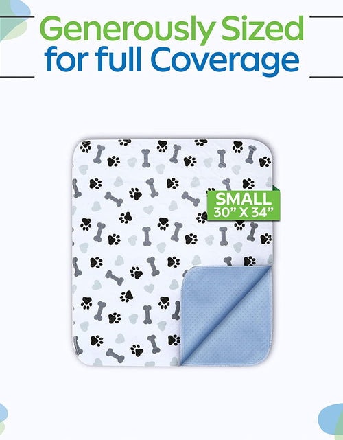 Load image into Gallery viewer, Washable Pee Pads for Dogs - Waterproof Reusable Puppy Pads with Anti-Slip Backing, Pet Training Pad for Puppy Playpen, Crate, Whelping Box, Potty Training (Pack of 6 - 30X34)
