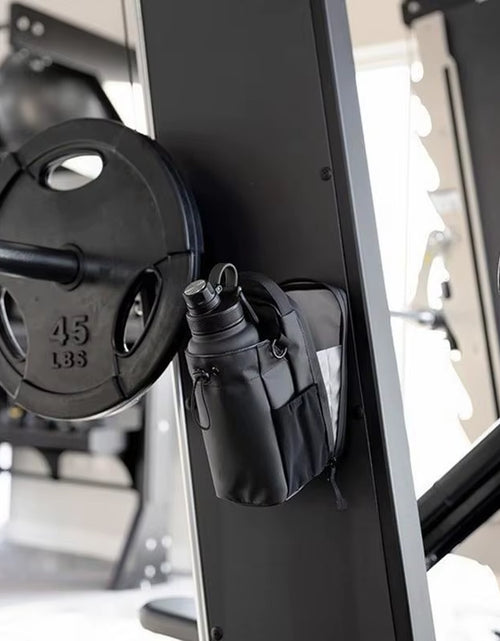 Load image into Gallery viewer, Magnetic Gym Sling Bag Water Bottle &amp; Phone Holder Waterproof Crossbody Bag for Outdoor Sports Travel Fitness Accessories
