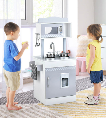 Chef Pretend Kitchen Playset with Cooking Oven and Sink for Toddlers