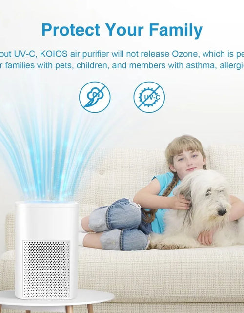 Load image into Gallery viewer, Air Purifiers for Allergies and Asthma, Ailkin Air Cleaner for Home,Bedroom,Allergy,Dust,Pets,Office,Small Room,Mini Portable Desktop Air Purifier for Smoke Odor
