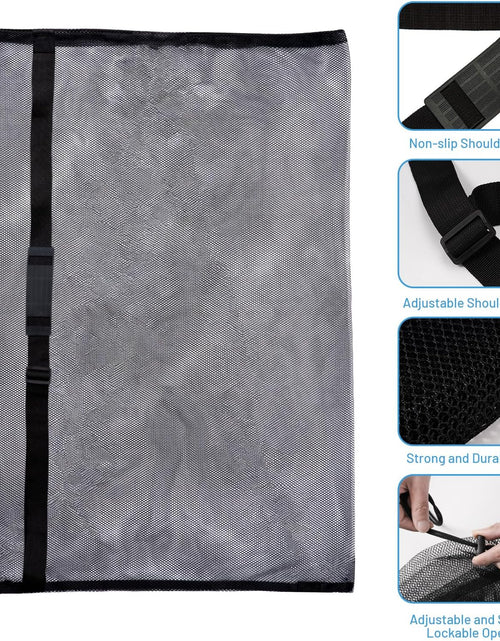 Load image into Gallery viewer, Mesh Bag Durable Mesh Drawstring Bag Gym Sports Equipment Bag Large Mesh Net Bag
