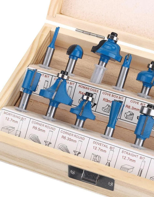 Load image into Gallery viewer, 15Pcs Carbon Milling Cutter Router Bit Set Tungsten Carbide Router 1/4&quot; Shank US
