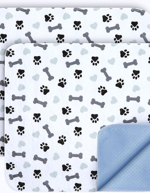 Load image into Gallery viewer, Washable Pee Pads for Dogs - Waterproof Reusable Puppy Pads with Anti-Slip Backing, Pet Training Pad for Puppy Playpen, Crate, Whelping Box, Potty Training (Pack of 6 - 30X34)
