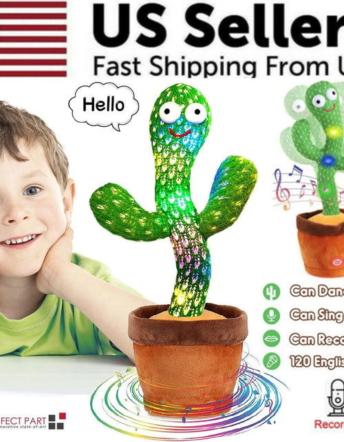 Load image into Gallery viewer, Dancing Cactus Plush Toy Doll Electronic Recording Shake with Song Funny Gift US
