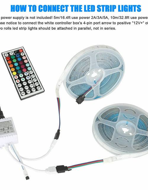 Load image into Gallery viewer, 32FT LED SMD Strip Light Flexible 3528 RGB Remote Fairy Lights Room TV Party Bar

