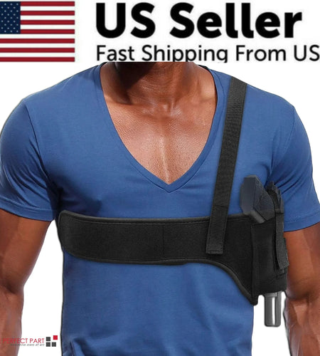 Tactical Concealed Carry Shoulder Waist Pistol Hand Gun Holder Holster Pouch US