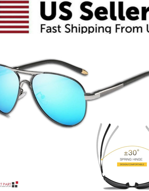 Load image into Gallery viewer, Mens Polarized Pilot Sunglasses Outdoor Driving UV400 Sun Glasses Sport Eyewear
