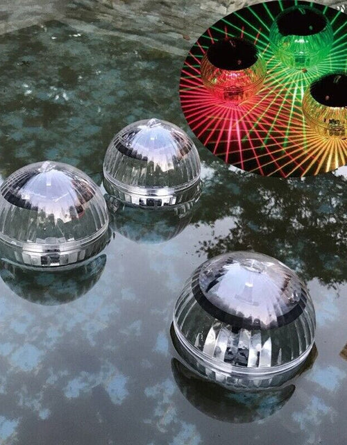 Load image into Gallery viewer, Outdoor Solar LED Floating Light Garden Pond Pool Lamp Rotating RGB Color Change
