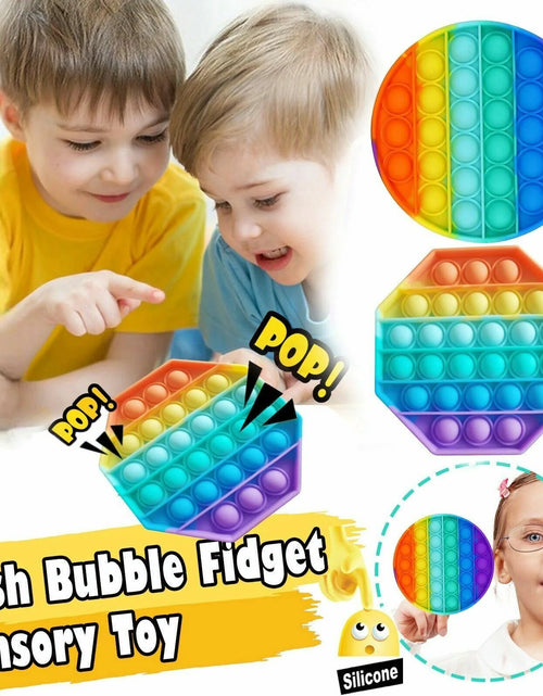 Load image into Gallery viewer, Popit Fidget Toy Push Bubble Sensory Stress Relief Kids Family Games Square Game
