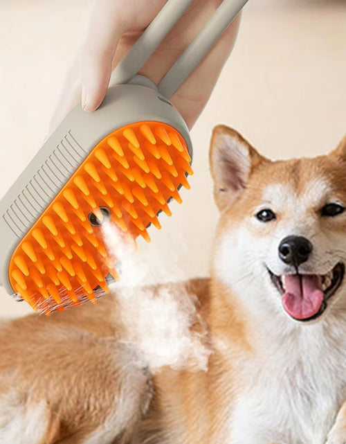 Load image into Gallery viewer, Cat Steam Brush Steamy Dog Brush Electric Spray Cat Hair Brushes with Electric Water USB Rechargeable Cat Dog Massage Brush
