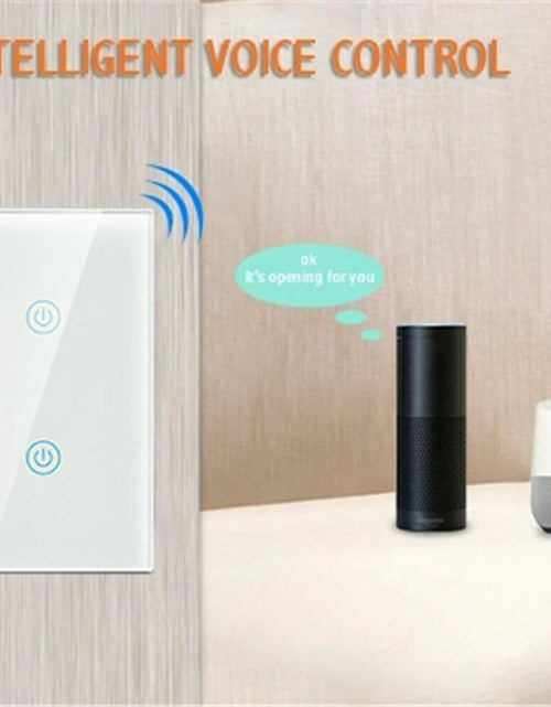 Load image into Gallery viewer, 1/2/3/4 Gang Wifi Smart Wall Touch Light Switch Glass Panel for Alexa/Google APP
