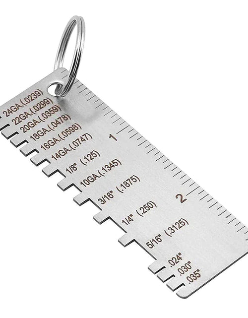 Load image into Gallery viewer, 2PCS Thickness Gage Sheet Metal Gauge Measuring Tool Wire Gauge Stainless Steel
