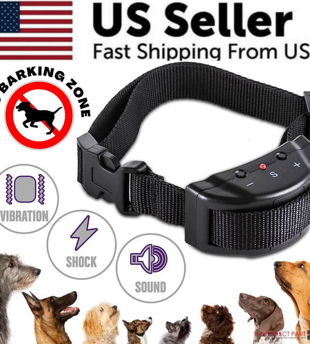 Automatic anti Bark Barking Dog Shock Control Collar Device Large Medium Small