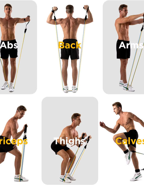 Load image into Gallery viewer, 200Lbs Resistance Bands Set Exercise Workout Loop Bands Gym Training Fitness Sports Gym Equipment for Home Bodybuilding Weight
