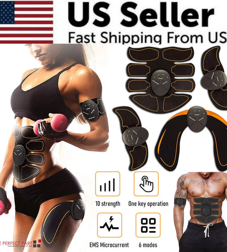 EMS Abdominal Muscle Toning Trainer ABS Stimulator Toner Fitness Binder Gym Belt