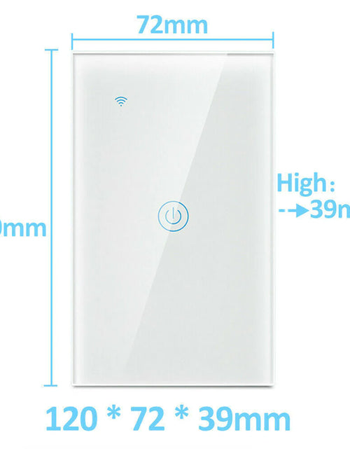 Load image into Gallery viewer, 1/2/3/4 Gang Wifi Smart Wall Touch Light Switch Glass Panel for Alexa/Google APP
