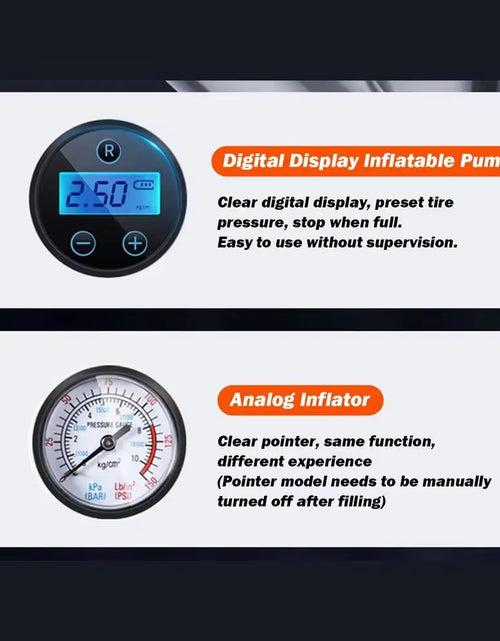 Load image into Gallery viewer, Portable Electric Inflator Car Compressor Air Pump with LED Light Portable Compressor for Car Tire Inflator Car Tire Inflator
