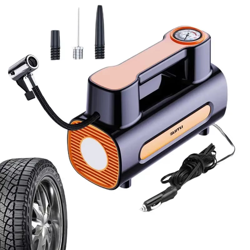 Portable Electric Inflator Car Compressor Air Pump with LED Light Portable Compressor for Car Tire Inflator Car Tire Inflator