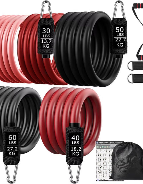 Load image into Gallery viewer, 200Lbs Resistance Bands Set Exercise Workout Loop Bands Gym Training Fitness Sports Gym Equipment for Home Bodybuilding Weight
