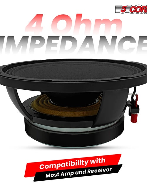 Load image into Gallery viewer, 5 CORE 10 Inch Subwoofer Speaker 600W Max 4 Ohm Full Range Replacement DJ Bass Loudspeaker
