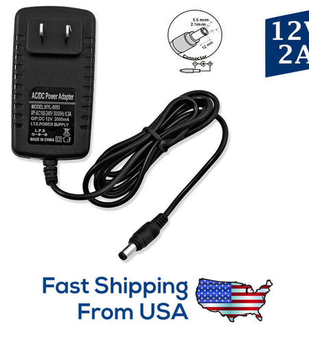 AC 100-240V to DC 12V 2A Power Supply Adapter Heavy-Duty LED Light Strip 24W SMD